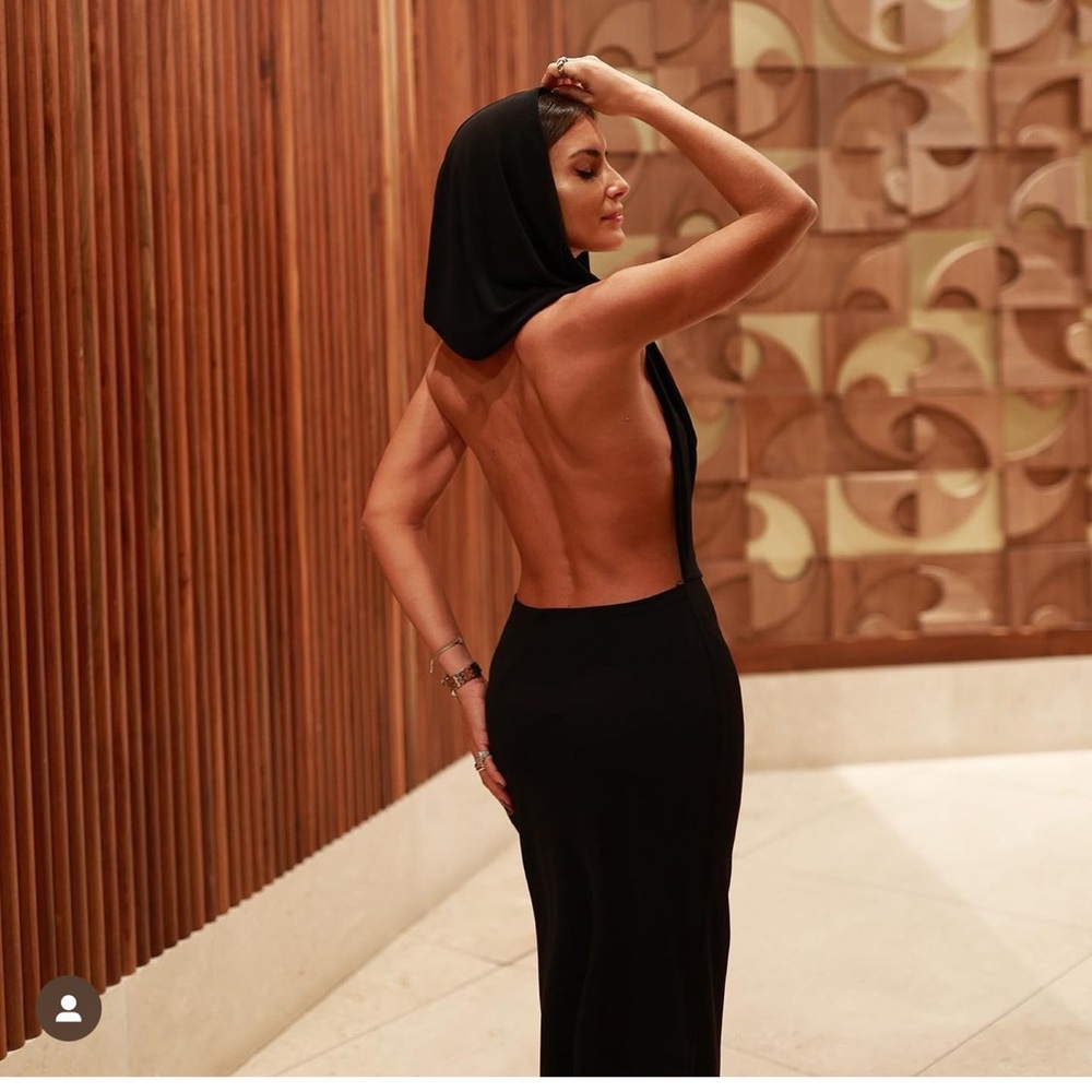ZARA BLOGGERS FAV OPEN BACK HOODED DRESS ZW COLLECTION